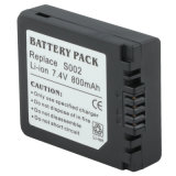 Digital Camera Battery (S002 7.4V 800mAh) for Panasonic