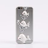 High Quality Dolphin Diamond Rhinestone Cell Phone Accessory for iPhone