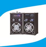 8 Inch 2.0 Powered DJ Speaker with Disco Light 6006