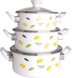 Enamel Kitchenware Set & 3PCS Enamel Casserole 16-20cm