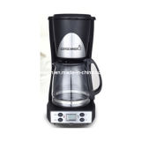 1.5L Coffee Maker (10-12 cups), Anti-Drip Function with S/S Decoration
