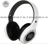 Factory Price Foldable LCD Flash Light Screen MP3 Bluetooth Headphone