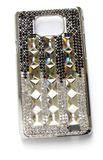 Rhinestone Metal Chain Case for Samsung