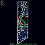 LED Light Christmas Pole Motif Light/Christmas Street LED Lighted Decoration