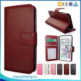 High Quality Wallet Flip Leather Mobile Phone Case for iPhone 6/ 6s