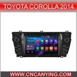 Pure Android 4.4.4 Car GPS Player for Toyota Corolla 2014 with Bluetooth A9 CPU 1g RAM 8g Inland Capatitive Touch Screen. (AD-9156)