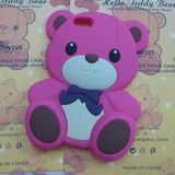 Mobile Phone Teddy 3D Bear Silicon Case for iPhone 4G