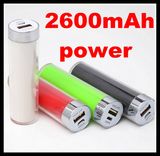 Portable 2600mAh Power Bank for Smartphone Laptop Lipstick Design (VQ016)