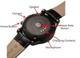 Men Style Smartwatch T2 Round Stainless Steel Bluetooth Watch Android Smart Watch with with Heart Rate