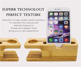 Natural Bamboo Desktop for Smart Watch&Phone Original Display Stand Charging Docking Station Bracket Accessories