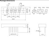 0.25 Inch 4 Digit 7 Segment LED Display