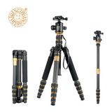 Q666C Professional Carbon Fiber Digital and SLR Camera Tripod Portable Telescope Video Camera Tripod with Panoramic Head