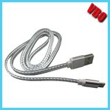 High End Metal Flat Micro USB Cable for Mobile Phone (CS-080)