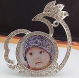 Promotion! Quality Plastic Photo Frame Mini Size Photo Picture Frame Square Pearl and Diamond Photo Frame for Wedding