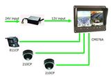 7 Inches LCD Rear View Security Camera System