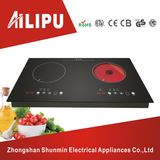 Touching Sensor Double Hotplate Waterproof Induction&Infrared Cooker/Builtin Cooking Top/Induction Stove/Two Burners Ceramic Hob