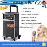 Karaoke System Trolley Portable Speaker with USB SD FM