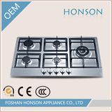 5 Burners Indoor Cast Iron Gas Hob Gas Cooktop