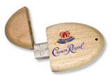 U096 Oval Wood USB Flash Drive