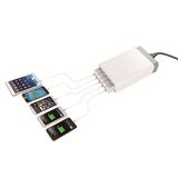 5-Port USB Mobile Phone Chargers