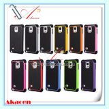 Hybrid Plastic + Silicone Case Mobile Phone Cover for Samsung Galaxy Note 4 N910