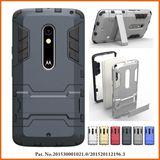 Hybrid TPU PC Kickstand Mobile Phone Cover for Motorola Moto X Play