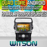 Witson S160 for Manual Air Version Explorer 2012 Car DVD GPS Player with Rk3188 Quad Core HD 1024X600 Screen 16GB Flash 1080P WiFi 3G Front DVR (W2-M254)