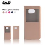 Smart Battery Window Flip Leather Mobile Phone Case