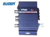 Suoer Hi-Fi Stereo Audio Amplifier High Power Car Amplifier 200W Sound Enlarger (SON-7227)