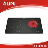 Tabletop/Counter Double Burners Induction and Infrared Cooker Sm-Dic08A-1