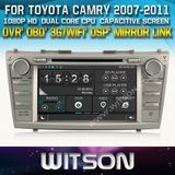 Witson Car DVD Player with GPS for Toyota Camry (W2-D8117T) Touch Screen Steering Wheel Control WiFi 3G RDS