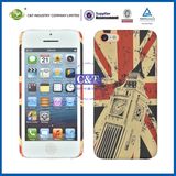 C&T British Flag Plastic Cover for iPhone Case 5