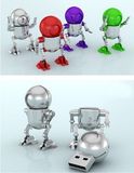 Metal Robot USB Flash Drive (TF-0128)