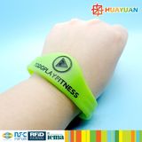 Security 13.56MHz MIFARE DESFire EV1 2K Rewearable Silicone RFID Bracelet