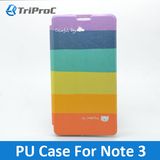 OEM Customized Design PU Leather Slim Folio Smart Cell Mobile Phone Cover for Samsung Galaxy Note 3 (Stripe 02)