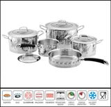 9PCS Decal Coasting Stainless Steel Cookware Set