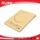 Ailipu Brand Titanium Glass Golden Color Induction Cooker