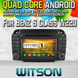 Witson S160 Car DVD GPS Player for Benz S Class W220 with Rk3188 Quad Core HD 1024X600 Screen 16GB Flash 1080P WiFi 3G Front DVR DVB-T Mirror-Link (W2-M220)