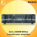 800W Amplifier with Transformer Power Supply Ms800