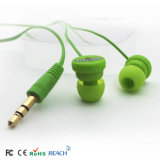 All-Green Stereo Earphone with Custom Logo