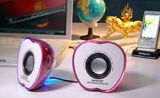 Mini Apple Shaped Speaker for PC, Laptop, MP3