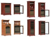 Vinbro Residential Wooden Climate Controlled Electronic Wine Cellar Cabinet Bar Dispenser Furniture Cooler Wine Rack Oak Compressor Refrigerator (2010)