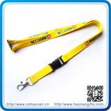 Custom Printed Polyester Lanyard with Metal Hook