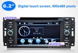 Car Double DIN DVD Player for Jeep Grand Cherokee/Wrangler Commander Compass/Dodge Avenger Journey Caravan/Chrysler Sebring