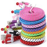 Braided Fabric Micro USB Data&Sync Charger Cable Cord for iPhone 5s