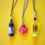 Customed Bottle-shaped Flashing Mobile Phone Pendant ( ET-2100A )