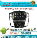 Android 4.0 Car Autoradio GPS Navigation with DVD for Ford Focus 2012 and C Max 2011 (ST-8018)