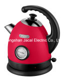 1.7L Cordless Stainless Steel Electric Kettle (dome shape with thermometer) [E3a]