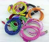 New Nylon Colorful Micro Braided USB Cable for Mobile Phone