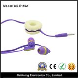 2015 Hot Selling Rubber Colorful Stereo Noise Cancelling Earphone (OS-E1502)